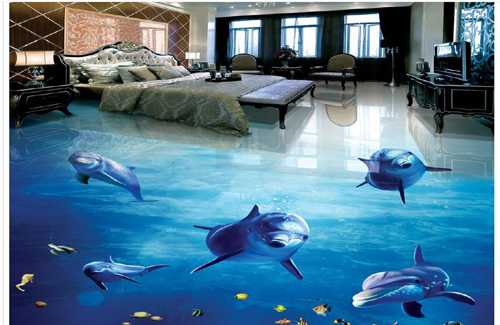 3D PVC Floor Wallpaper Dolphin Ocean  is a shop for you